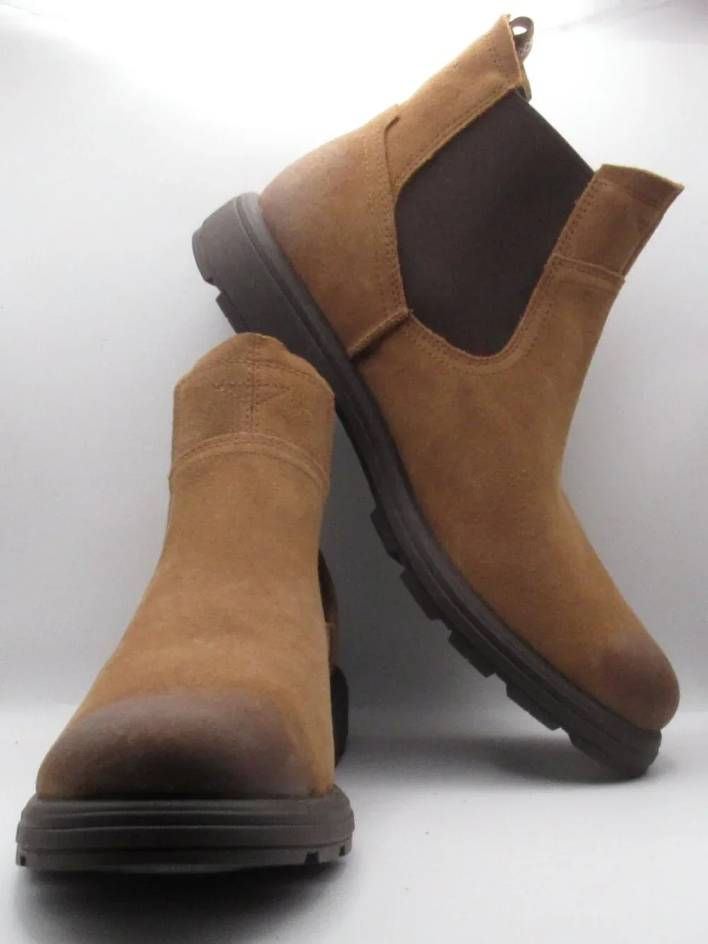 UGG Chestnut Suede Biltmore Chelsea Short Boots Size 12 New Without Box 1123669